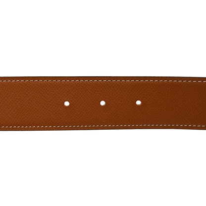 Hermes Epsom 38mm Constance H Belt 80 Etoupe Gold 3 of 8