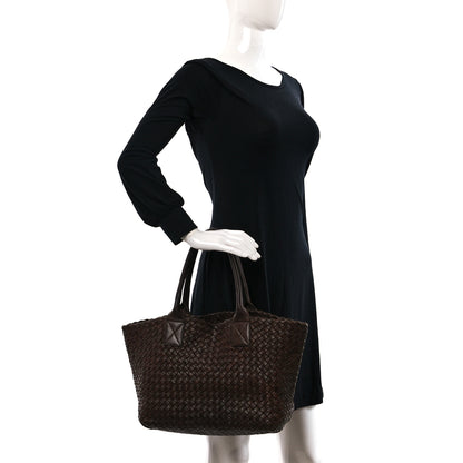 Bottega Veneta Nappa Intrecciato Small Cabat Ebano 3 of 12