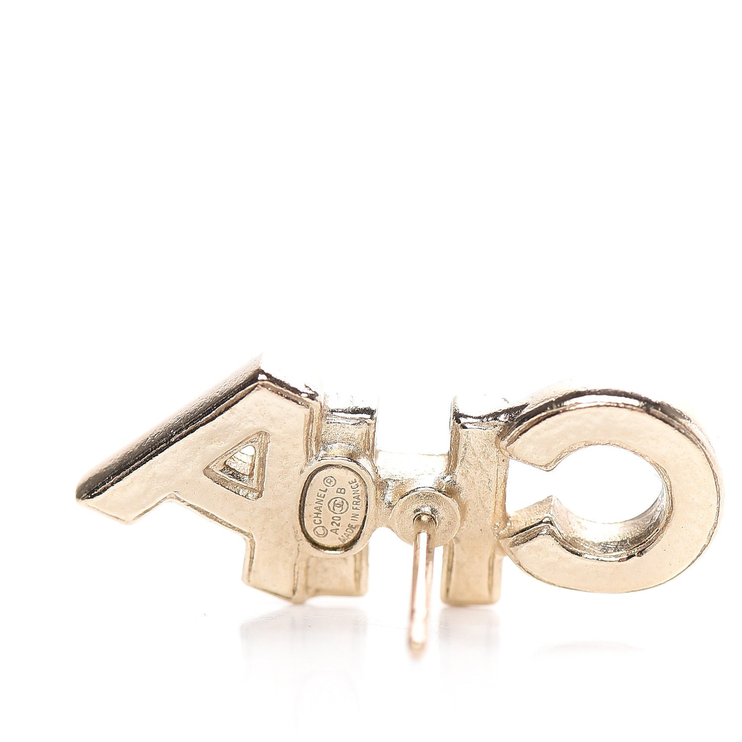 Crystal Pearl Signature Stud Earrings Gold