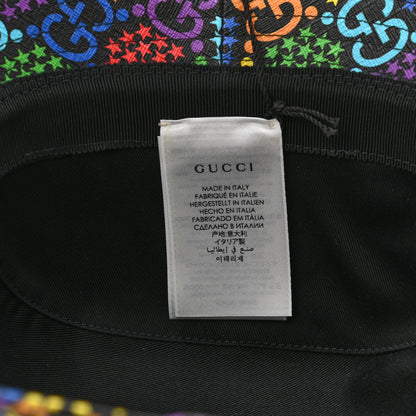 Gucci GG Supreme Monogram Psychedelic Fedora Hat S Multicolor 9 of 10