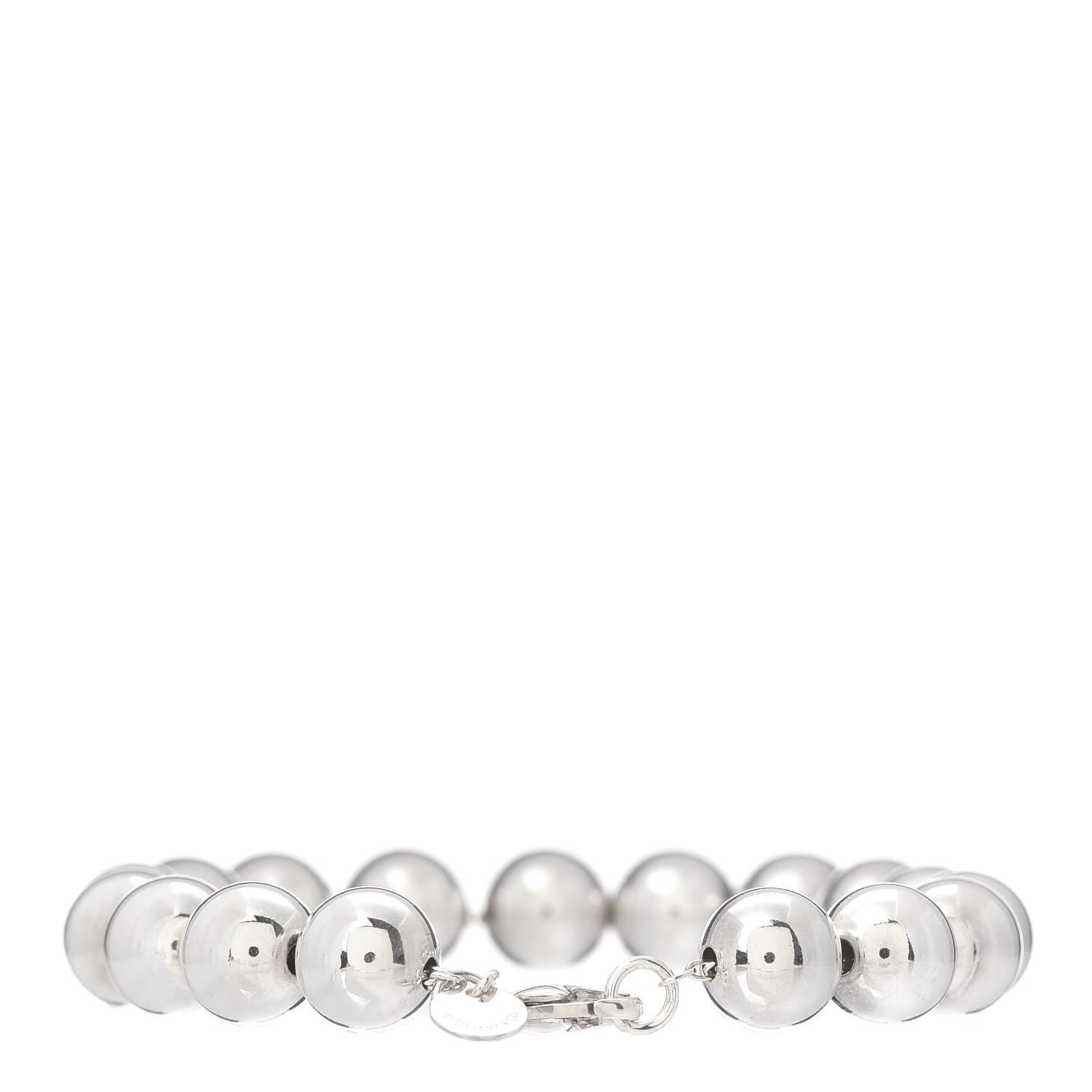 Tiffany Sterling Silver 10mm HardWear Ball Bracelet 3 of 4