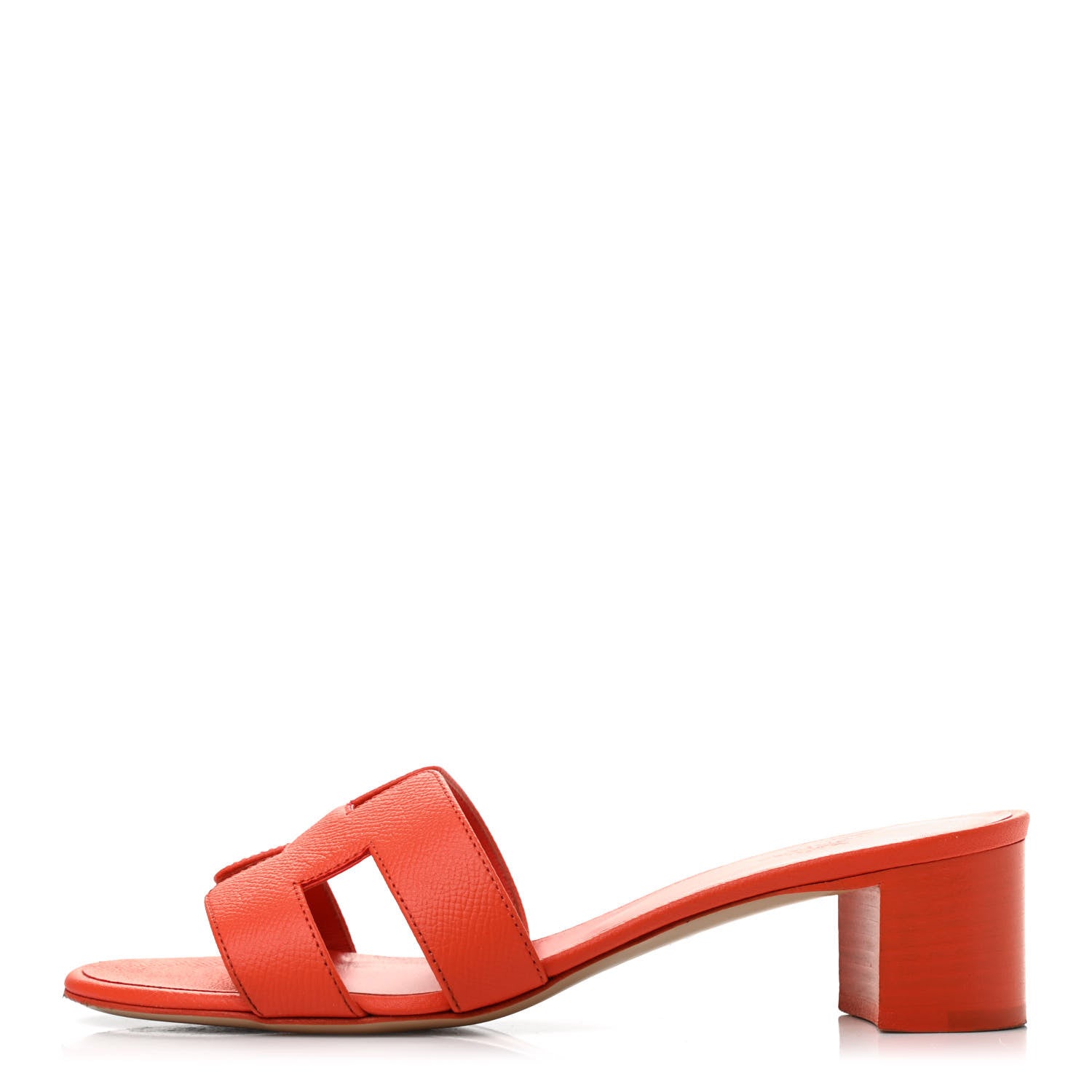 Hermes Epsom Oasis Sandals 37 Orange Poppy 1 of 8
