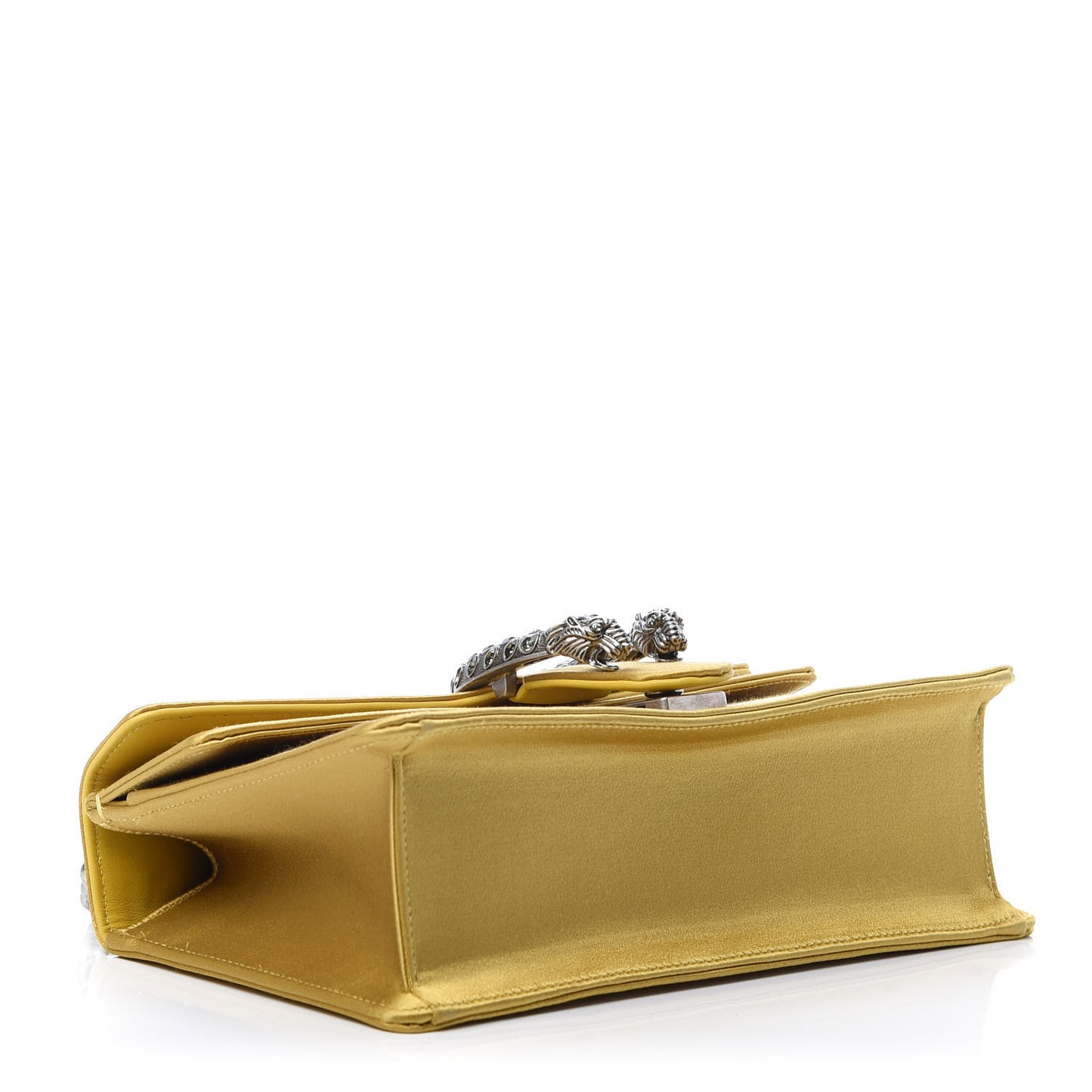 Satin Silk Crystal Small Dionysus Shoulder Bag Gold Black Diamond