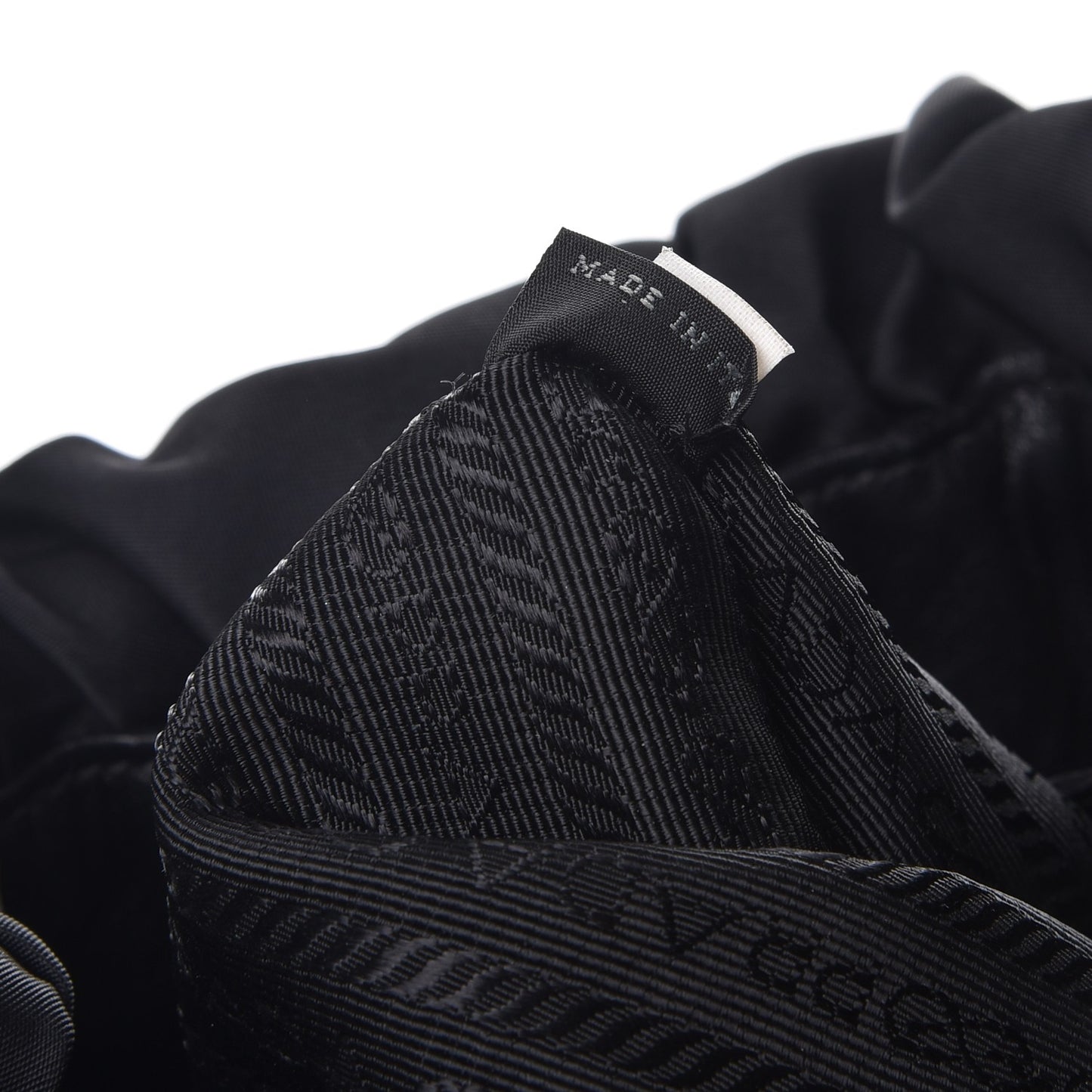 Tessuto Nylon Jacquard Logo Tote Nero Black