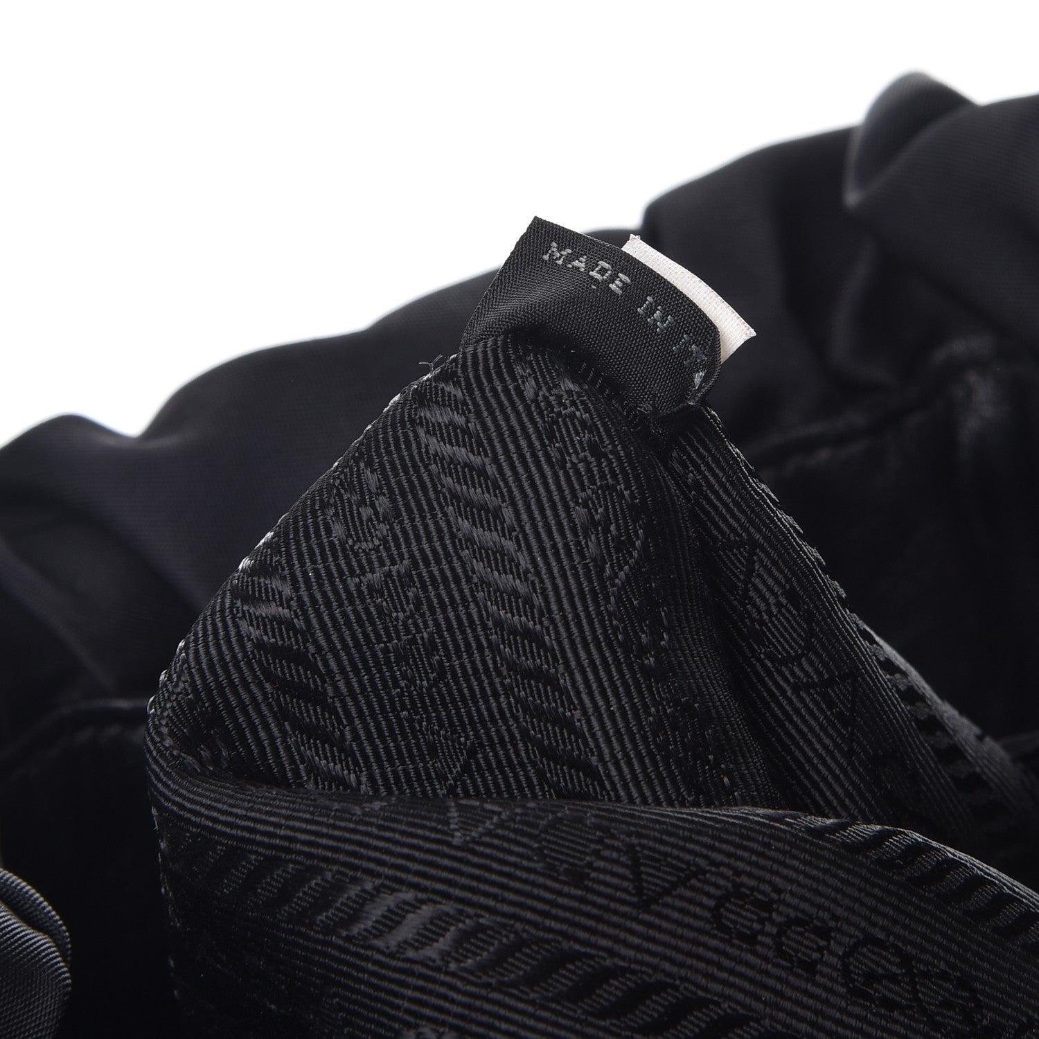 Prada Tessuto Nylon Jacquard Logo Tote Nero Black 8 of 10