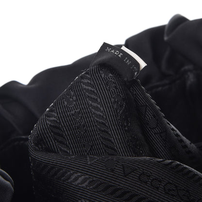 Prada Tessuto Nylon Jacquard Logo Tote Nero Black 8 of 10
