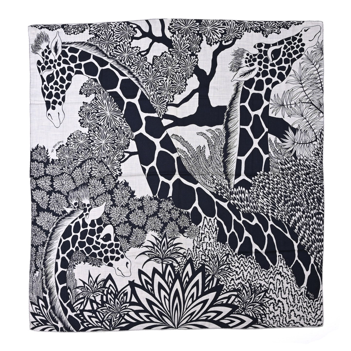 Cashmere Silk The Three Graces Shawl 140 Gris Chine Caban