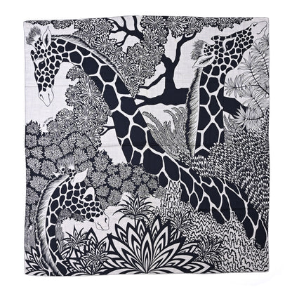 Hermes Cashmere Silk The Three Graces Shawl 140 Gris Chine Caban 1 of 5