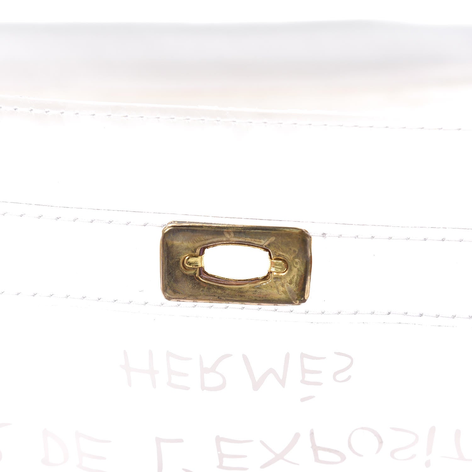 Hermes Vinyl Souvenir De L'Exposition Kelly Transparent 11 of 11