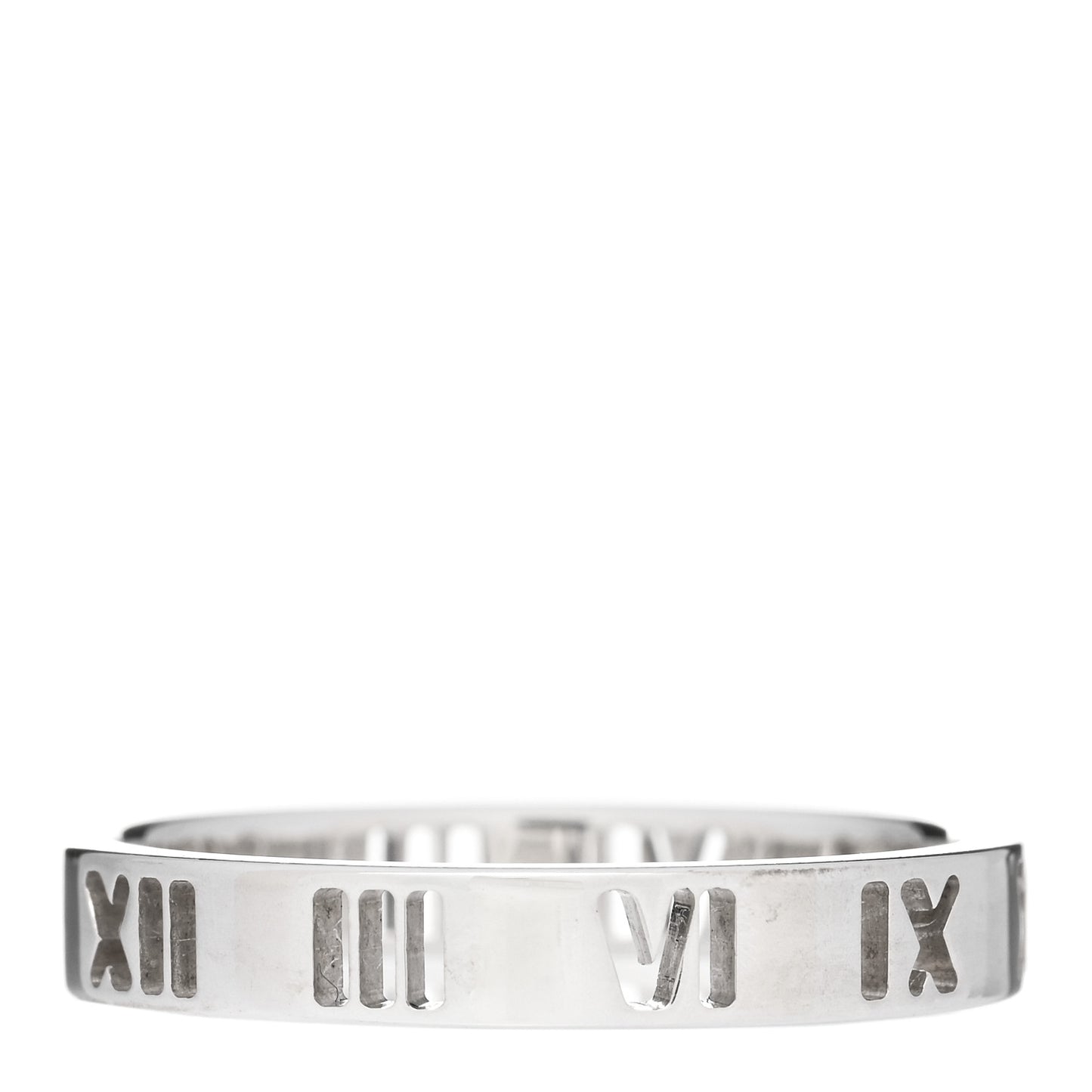 Sterling Silver Narrow Atlas Pierced Ring 58 8.25