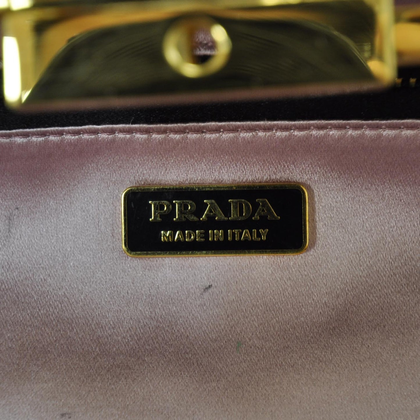 Satin Frame Evening Bag Black