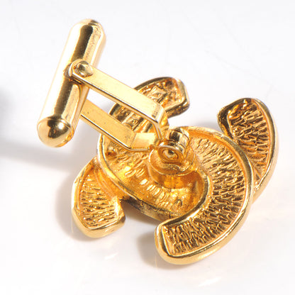 Chanel CC Cufflinks Gold 3 of 6