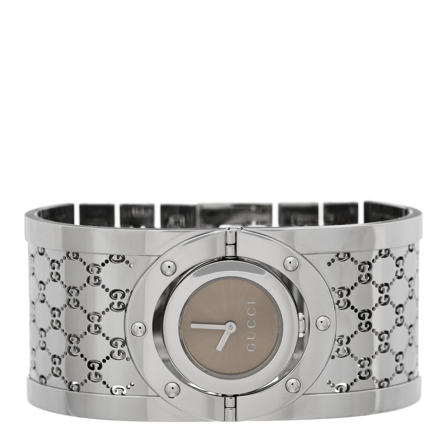 Stainless Steel 33mm Twirl Quartz Watch Brown