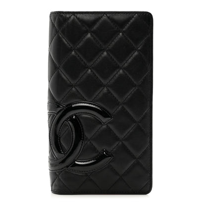 Chanel Calfskin Quilted Cambon Yen Wallet Black 1 of 9