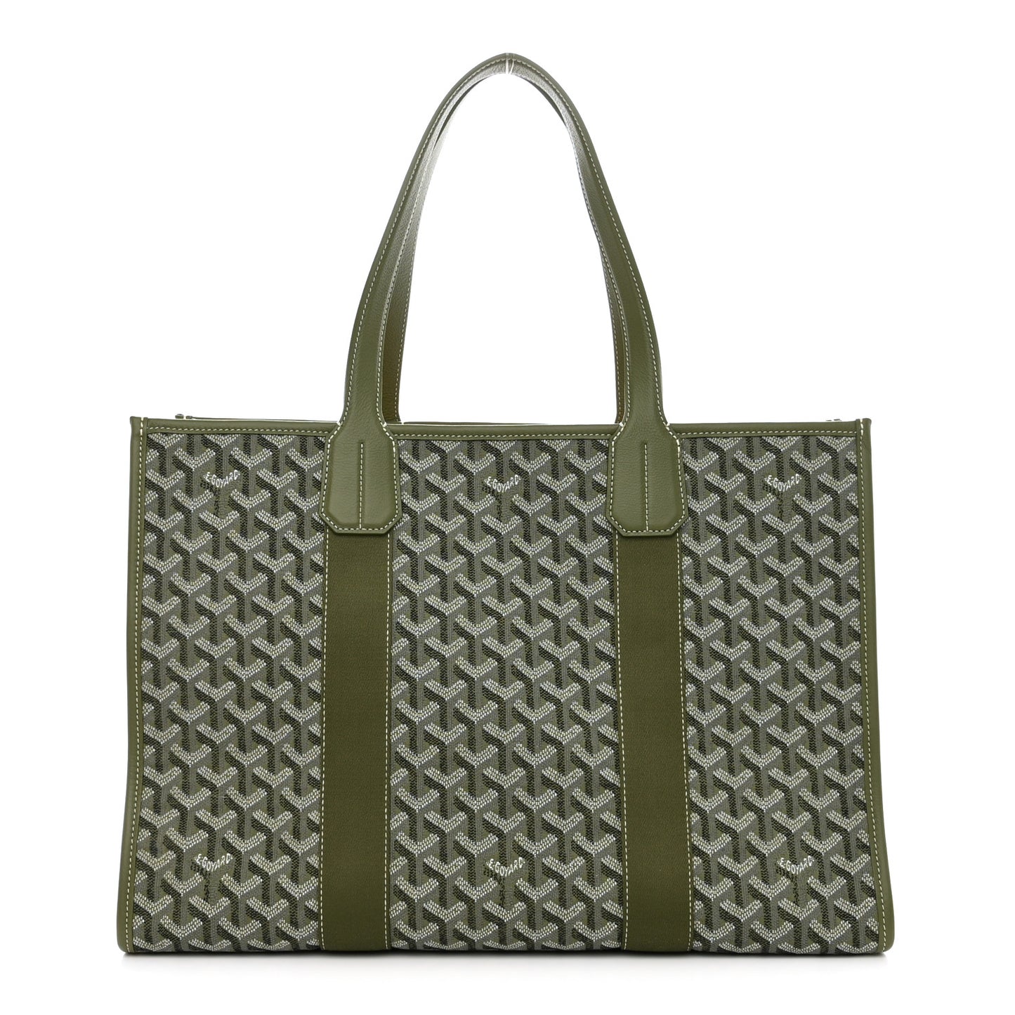 Goyardine Villette MM Tote Khaki