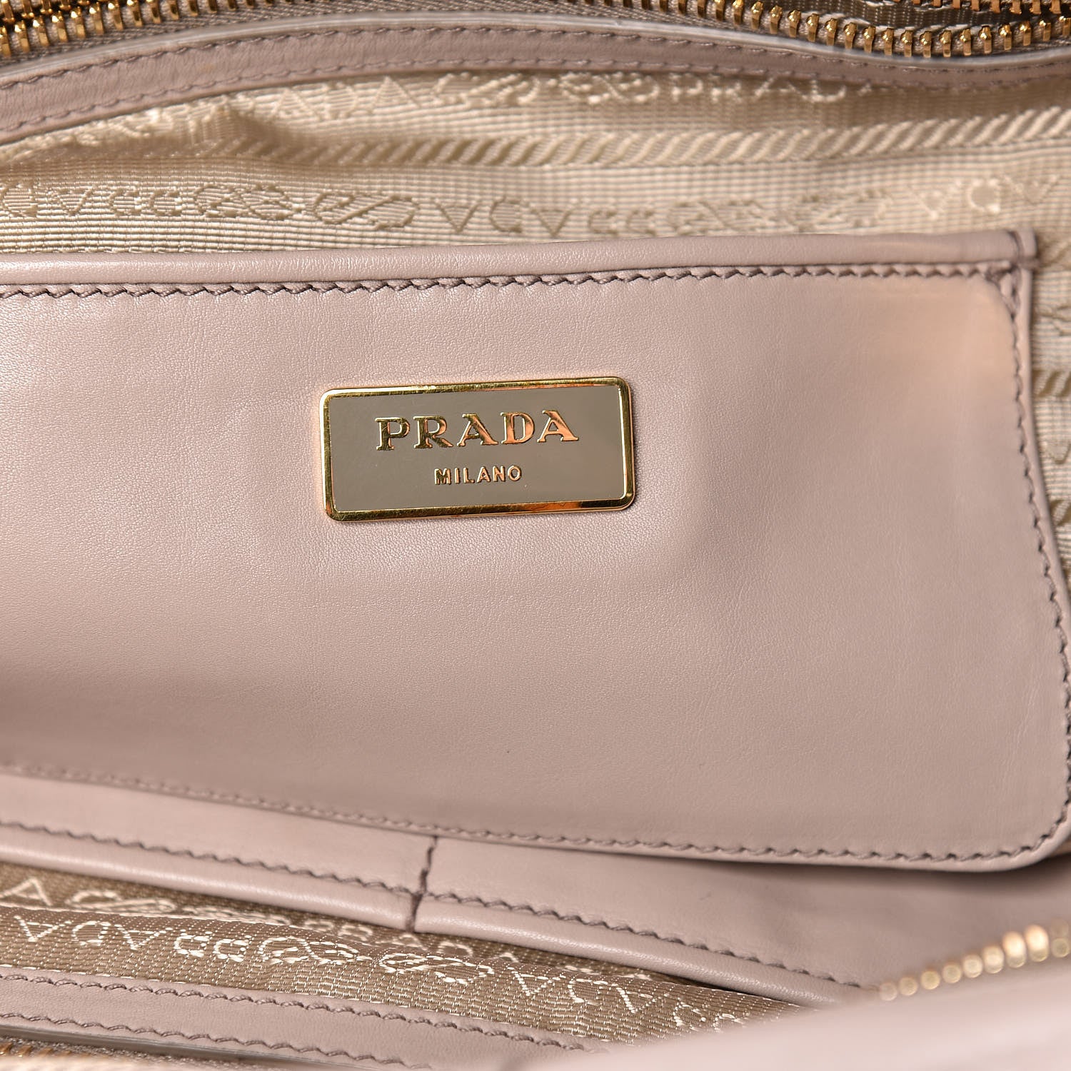 Prada Goatskin Tortoise Chain Tote Pomice 6 of 10