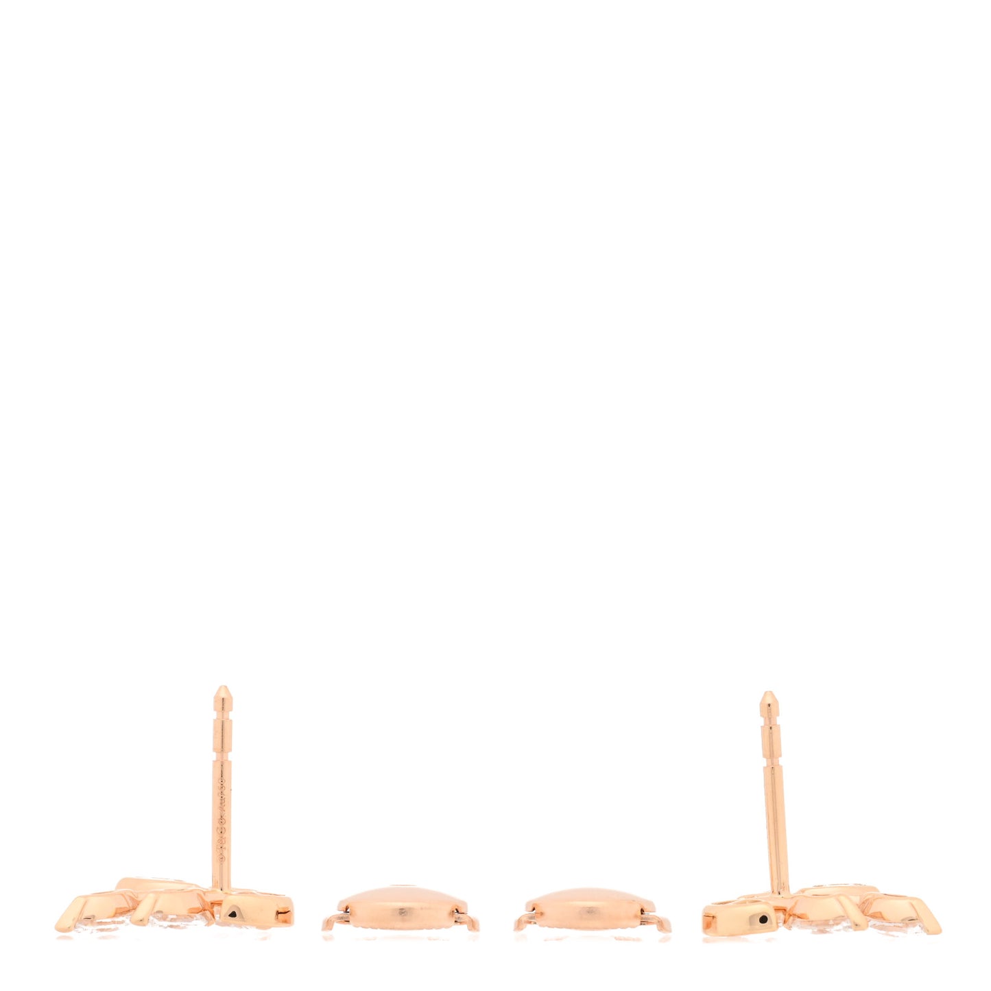 18K Rose Gold Diamond Small Victoria Vine Earrings
