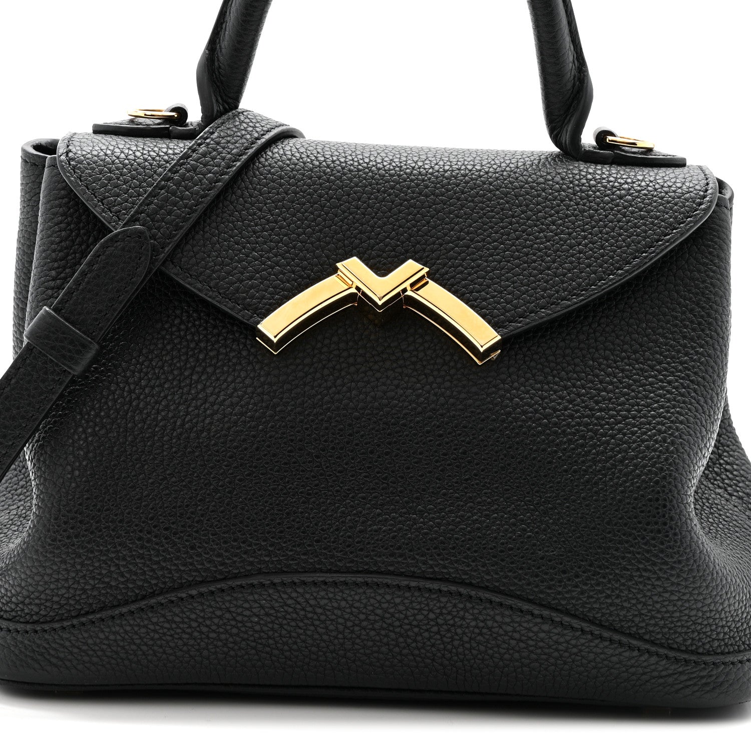 Moynat Taurillon Blush Calfskin Gabby BB Black 7 of 11