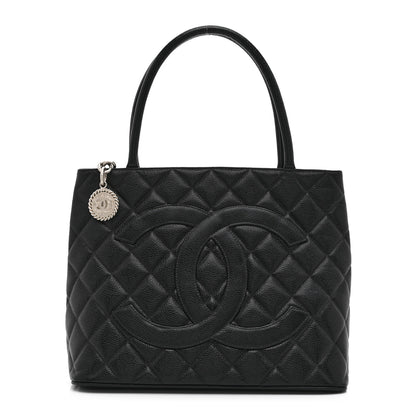 Chanel Caviar Quilted Medallion Tote Black 1 of 11