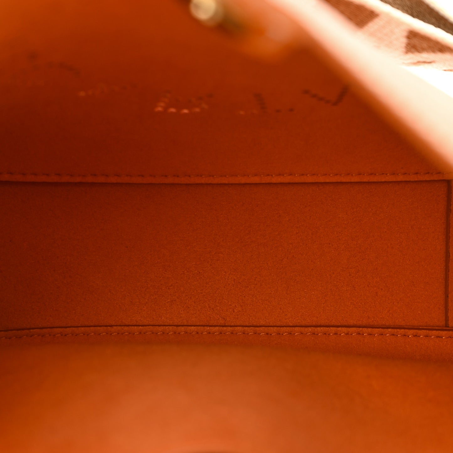 Grainy Alter Mat Perforated Logo Mini Crossbody Orange