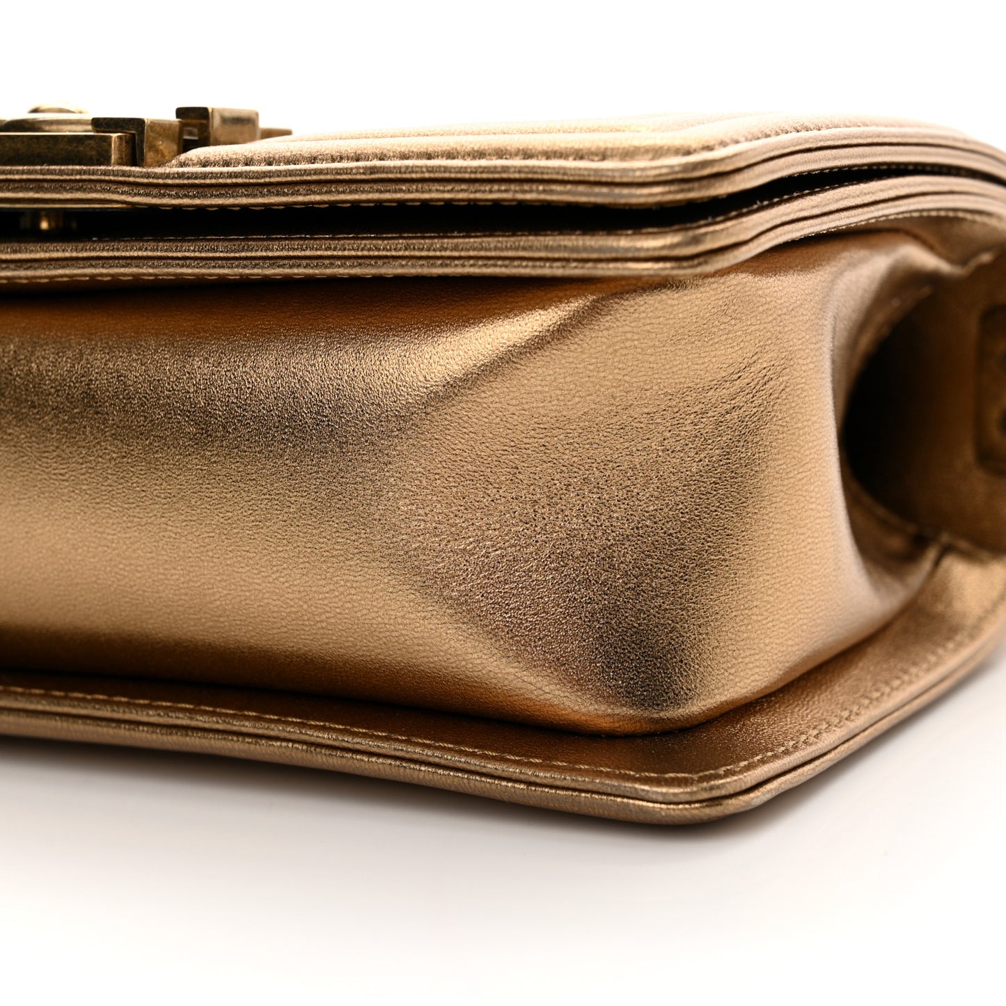 Galuchat Stingray Small Boy Flap Gold