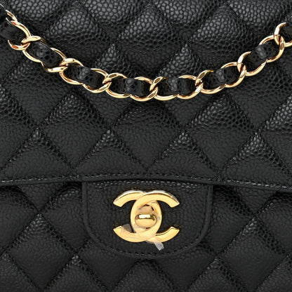 Chanel Caviar Quilted Medium Double Flap Black 8 of 11