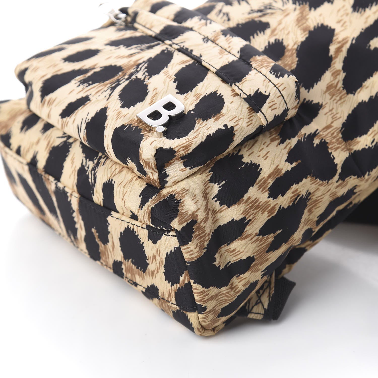 Balenciaga Nylon Leopard Printed Soft XXS Backpack Beige 8 of 8