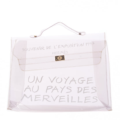 Hermes Vinyl Souvenir De L'Exposition Kelly Transparent 1 of 7