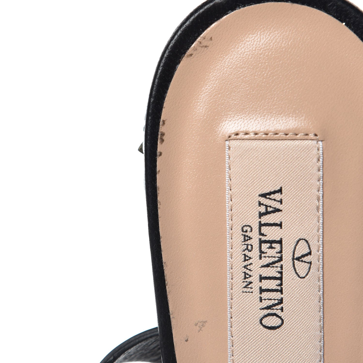 Valentino Garavani Calfskin Nappa Rockstud Spike 60mm Ankle Strap Sandals 40 Black 8 of 10