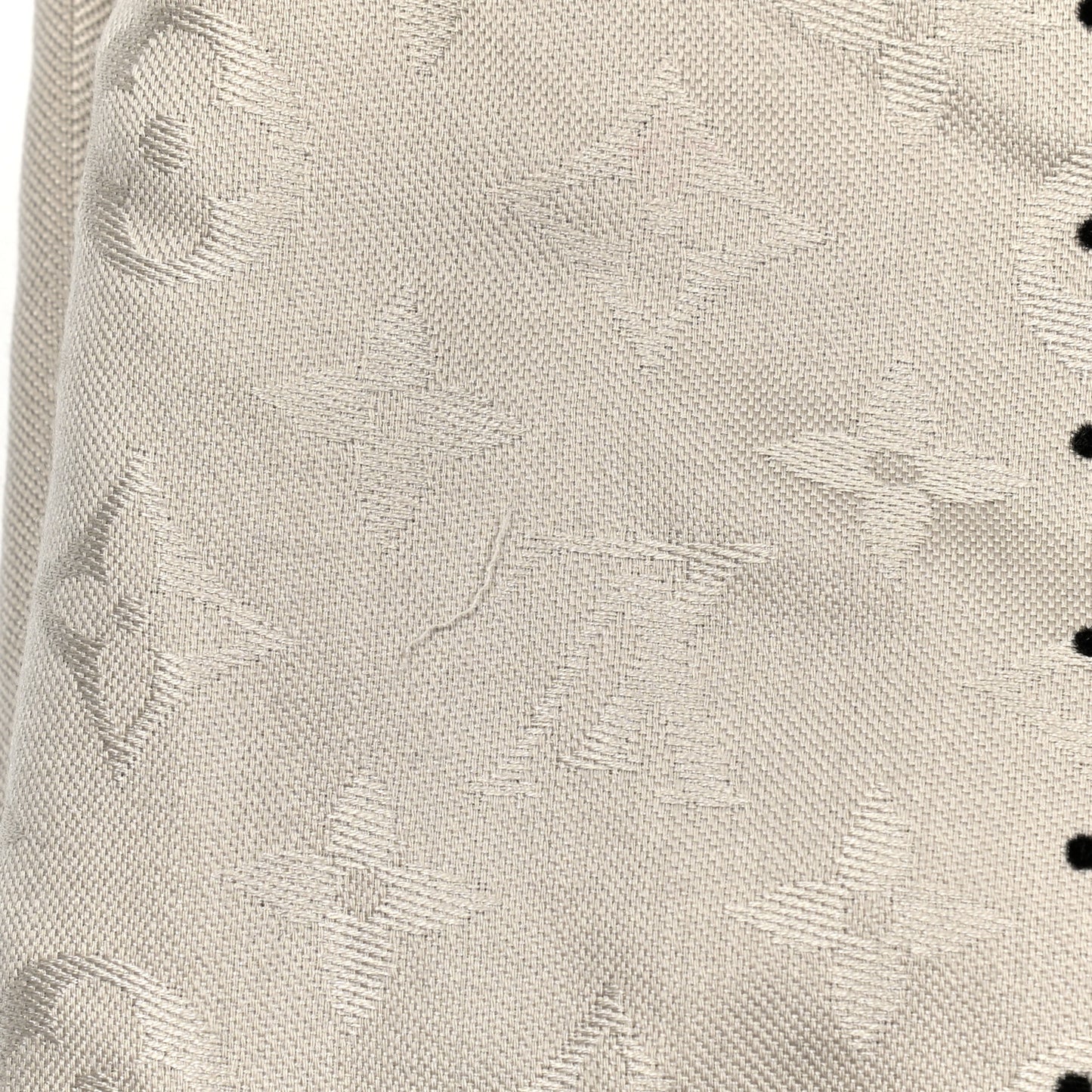 Silk Wool Monogram Pois Shawl Beige