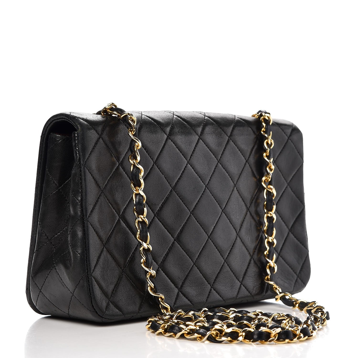 Chanel Lambskin Quilted Small Single Flap Black 3 of 8