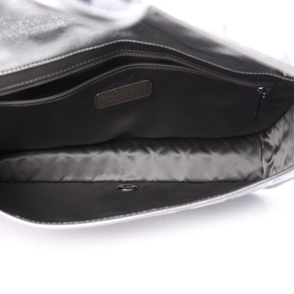 Chanel Vinyl Large Ice Cube Flap Silver 6 of 13