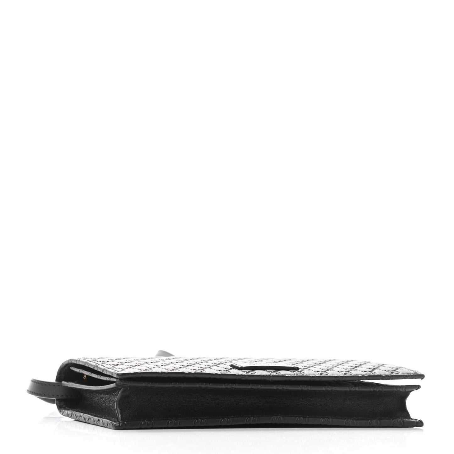 Microguccissima Crossbody Wallet Black