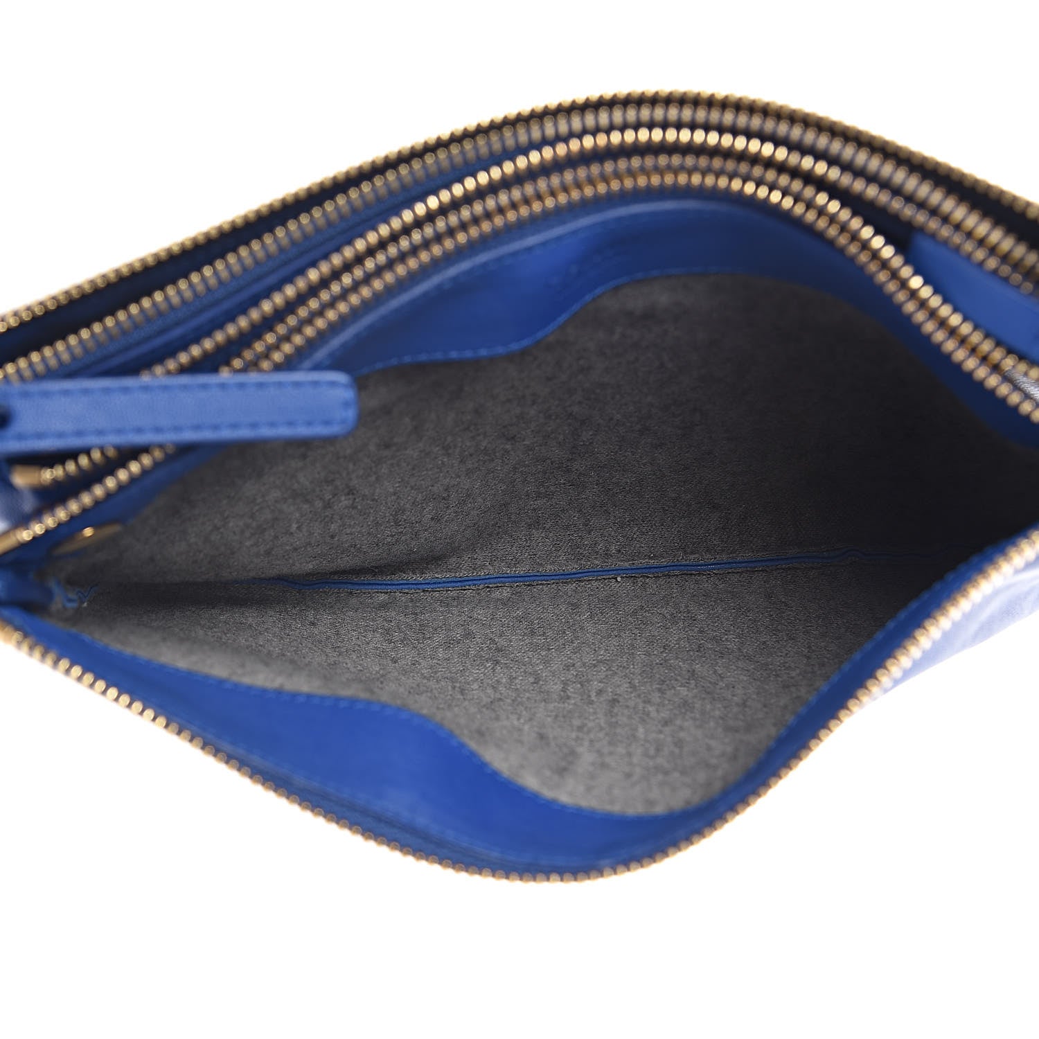 Celine Lambskin Large Trio Crossbody Bag Indigo 7 of 15