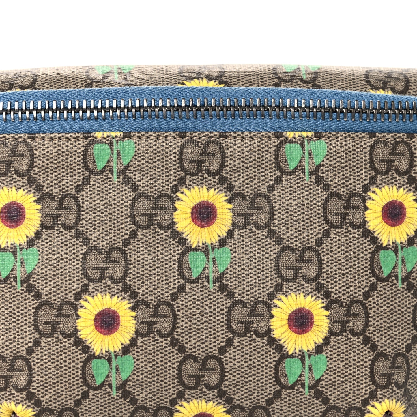 GG Supreme Monogram Sunflower Childrens Belt Bag