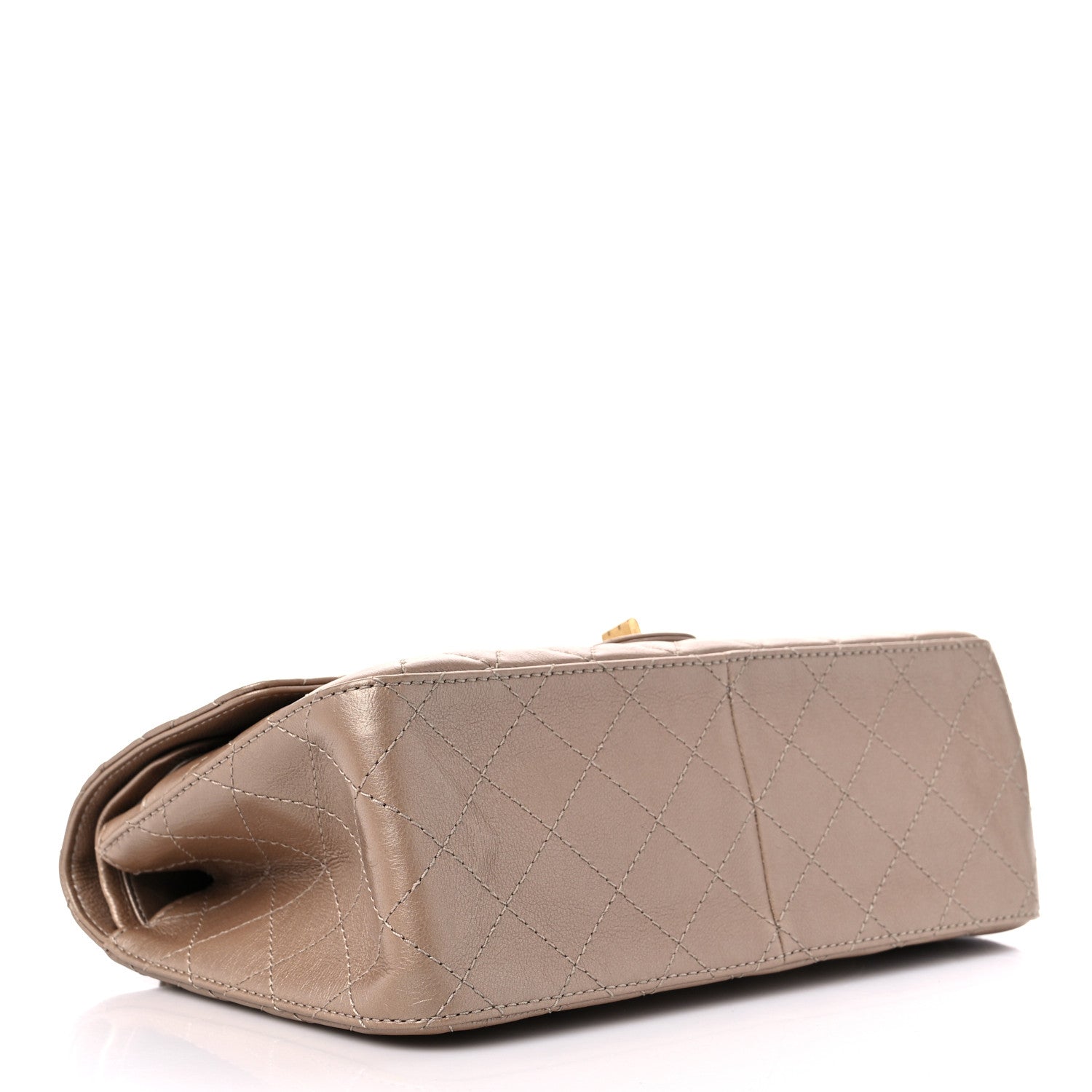 Chanel Metallic Calfskin Quilted 2.55 Reissue 226 Flap Dark Gold 4 of 10
