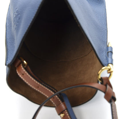 Loewe Calfskin Gate Bucket Bag Blue 4 of 9