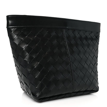 Bottega Veneta Nappa Intrecciato Medium Flip Flap Pouch Black 3 of 10
