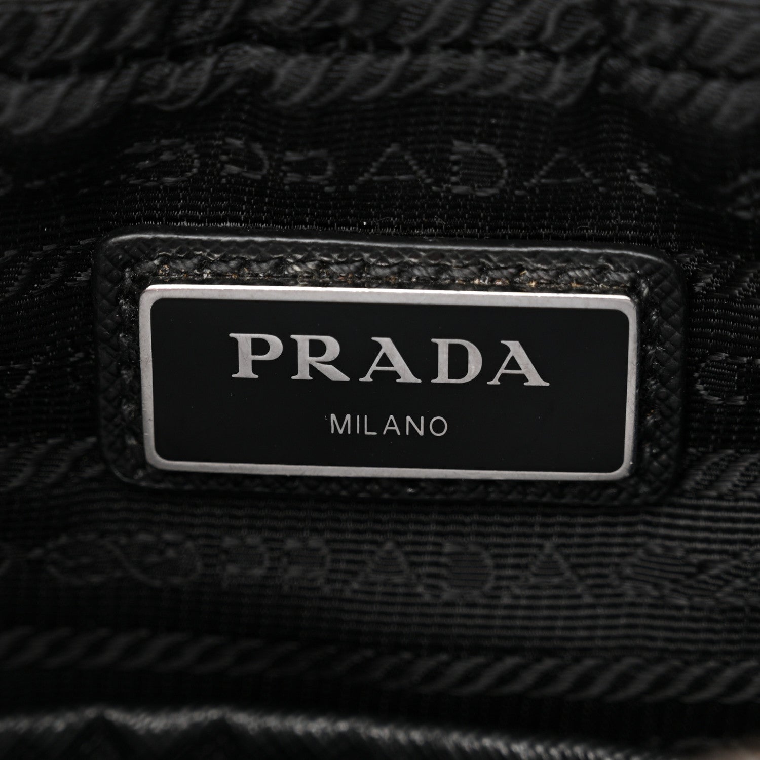 Prada Tessuto Nylon Saffiano Pocket Messenger Shoulder Bag Black 6 of 13