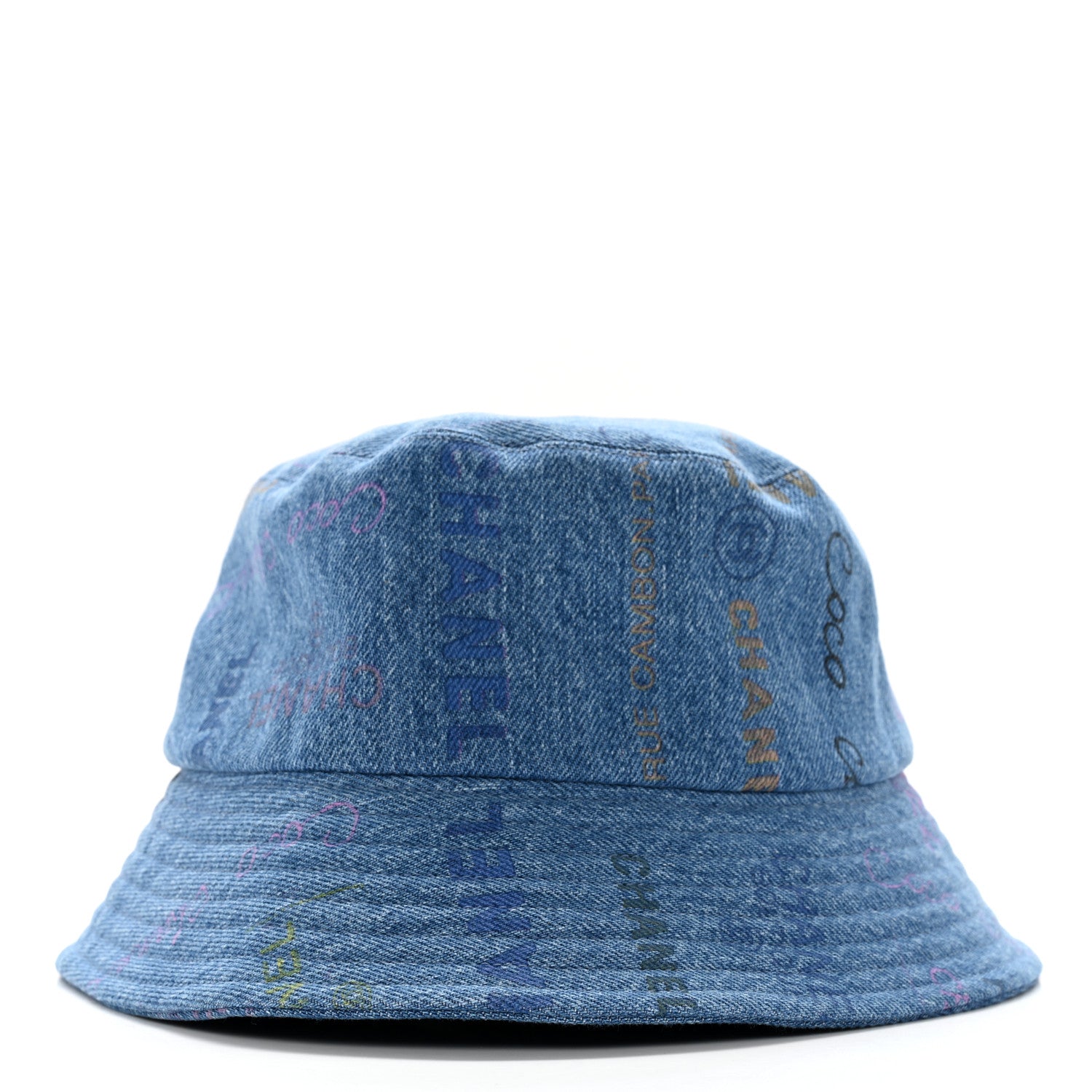 Chanel Denim Mood Cloche Bucket Hat M Blue 3 of 9