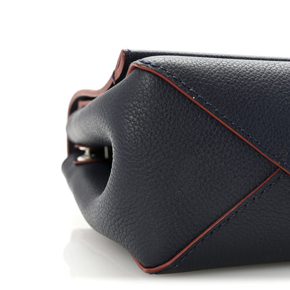 Louis Vuitton Calfskin Lockme II Chain Bag BB Marine Rouge 8 of 9