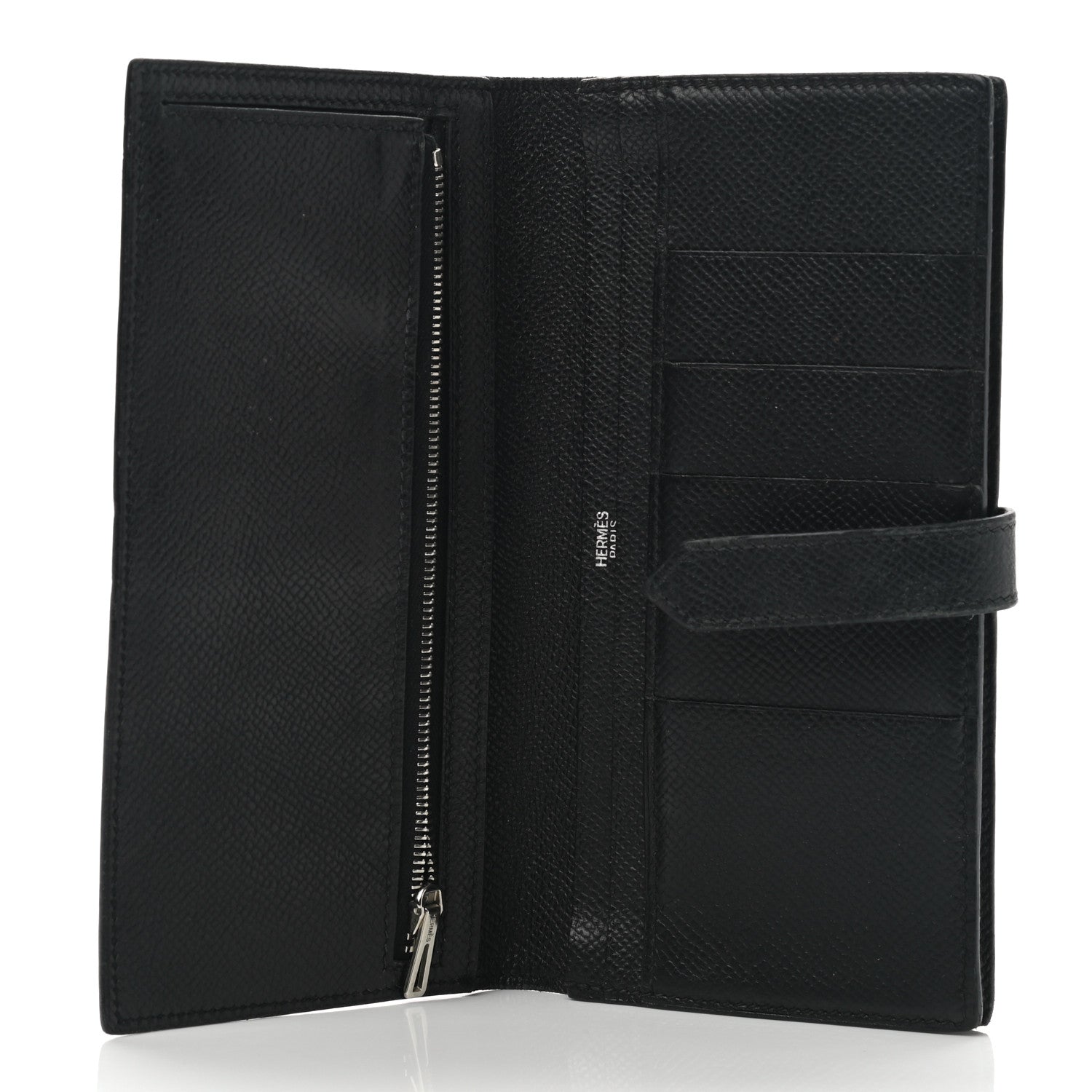 Hermes Epsom Bearn Gusset Wallet Black 10 of 16