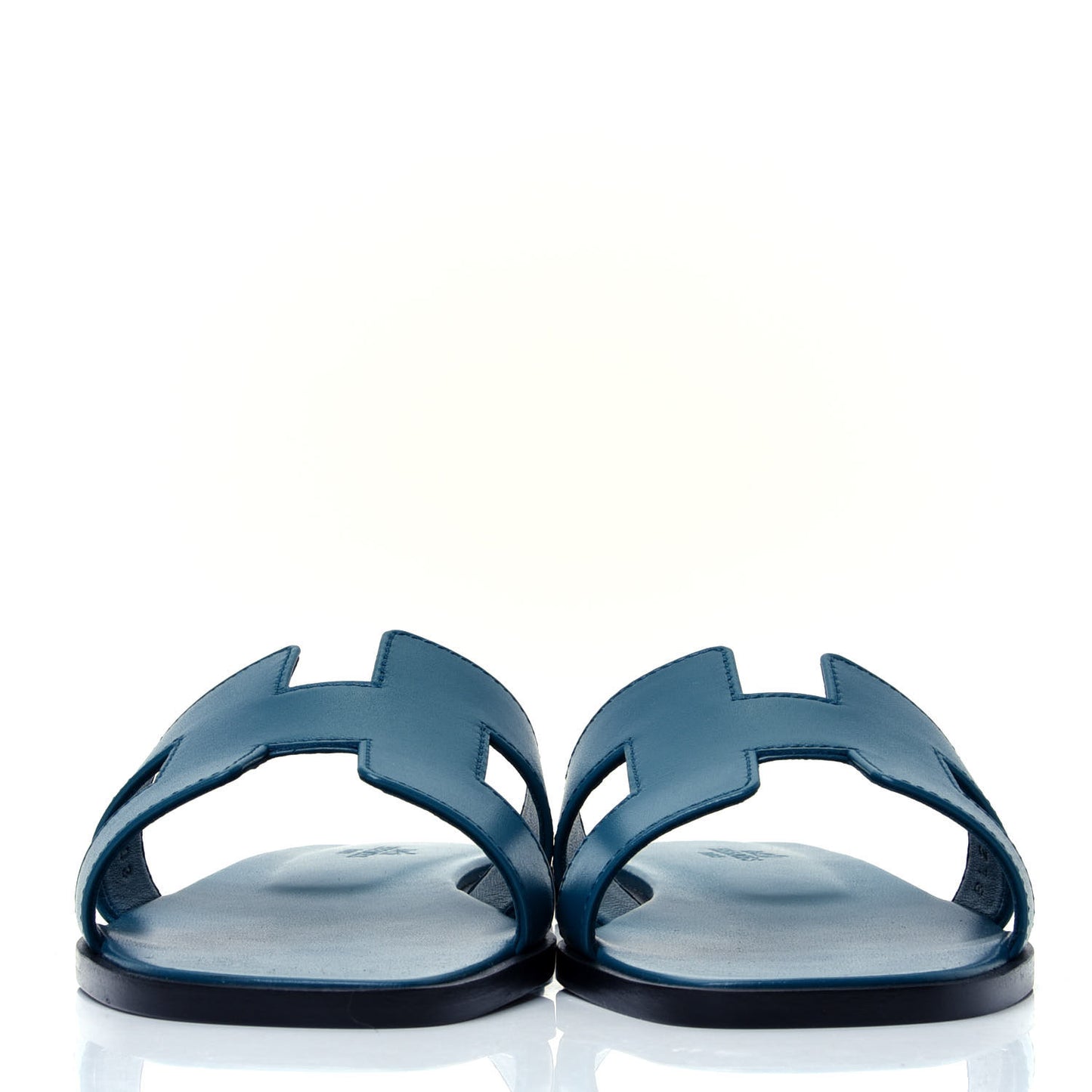 Calfskin Oran Sandals 37 Bleu Velvet