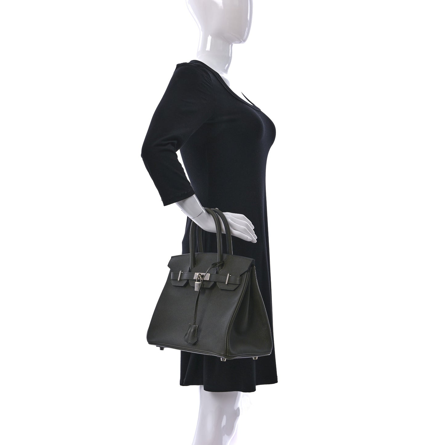 Epsom Birkin 30 Vert De Gris