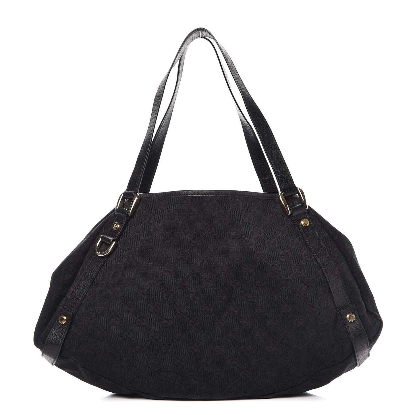 Monogram Medium Abbey Shoulder Bag Black