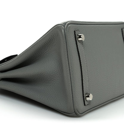Hermes Togo Birkin 25 Gris Mouette 9 of 11