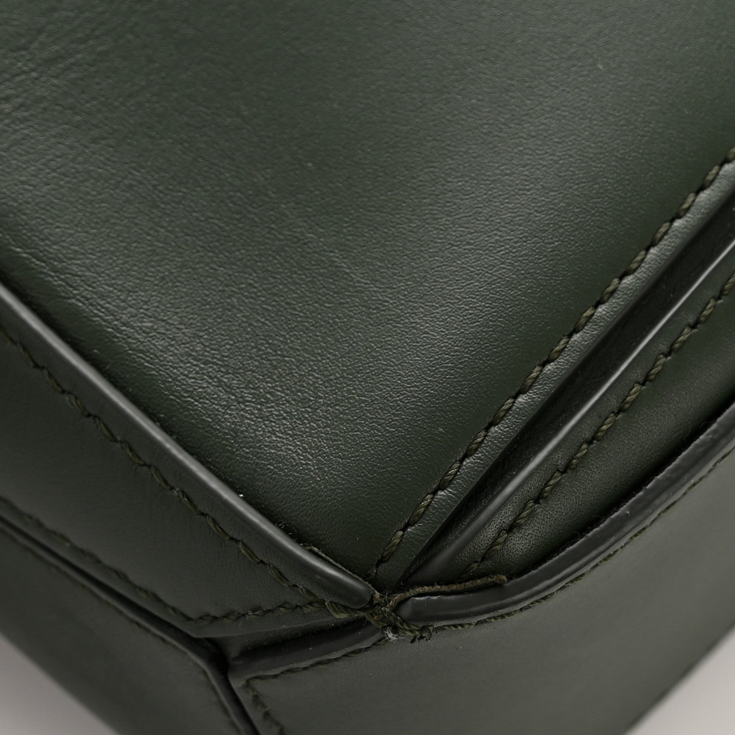 Loewe Satin Calfskin Mini Puzzle Bag Vintage Khaki 12 of 13