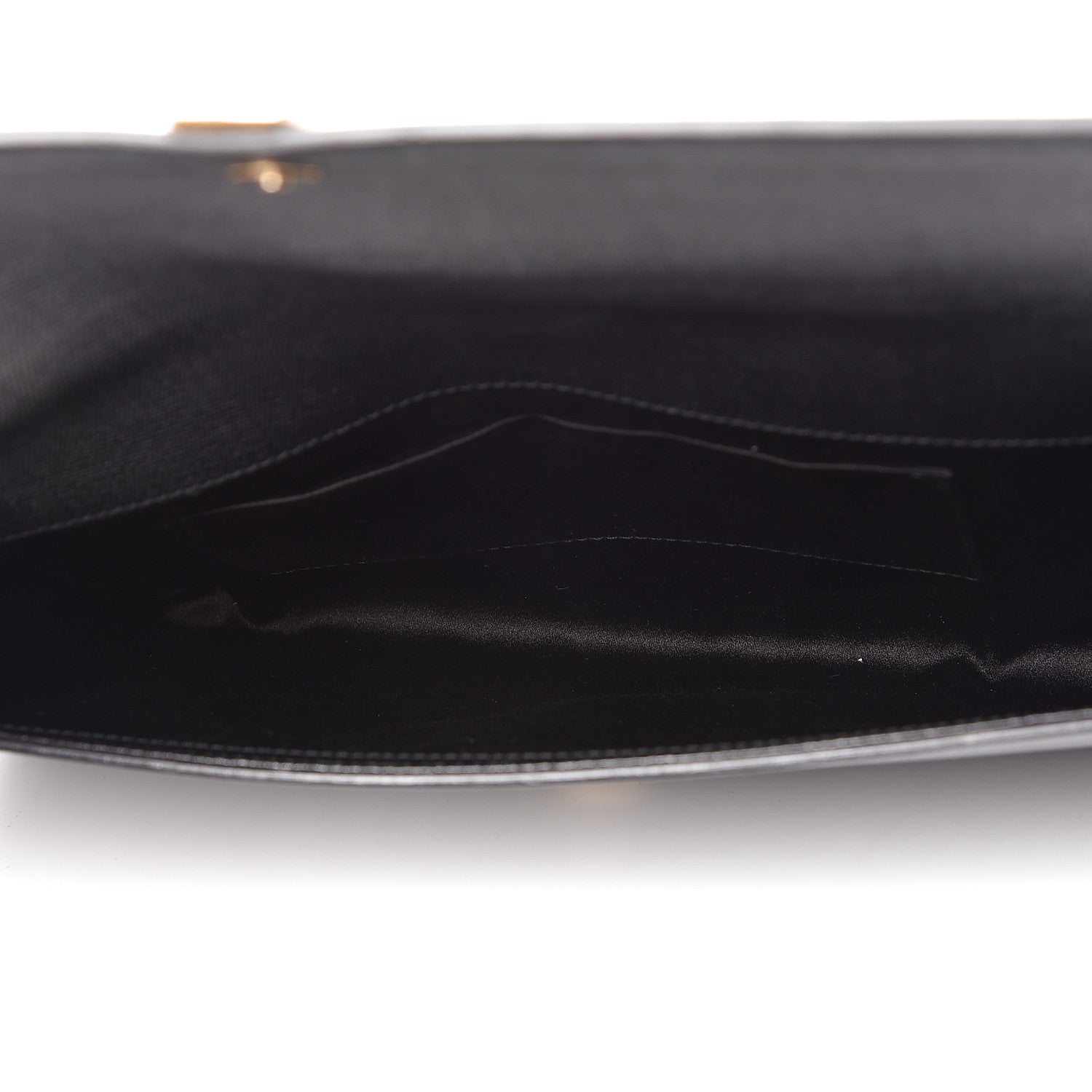 Saint Laurent Textured Calfskin Y Ligne Clutch Black 5 of 7
