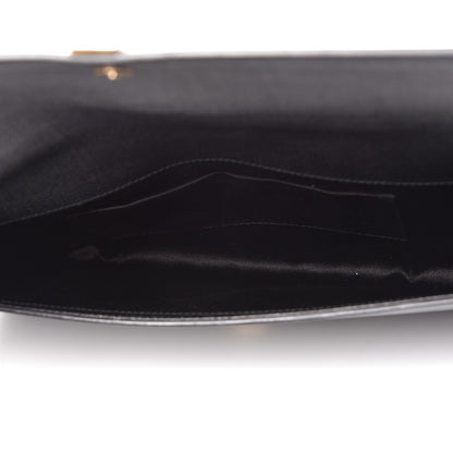Saint Laurent Textured Calfskin Y Ligne Clutch Black 5 of 7