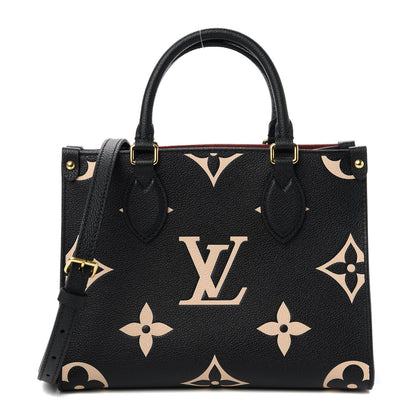 Louis Vuitton Empreinte Monogram Giant Onthego PM Black Beige 1 of 11